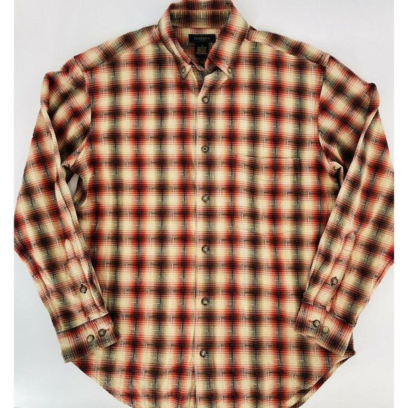 Sundance Other - Sundance Catalog Red Black Long Sleeve Men’s Button Up Down Shirt Small